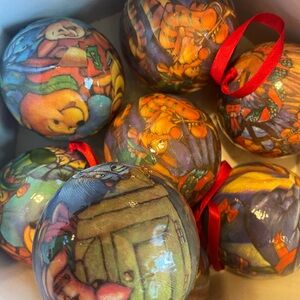 Disney Store Winnie The Pooh Season of Song 14 Christmas Ornaments In Box